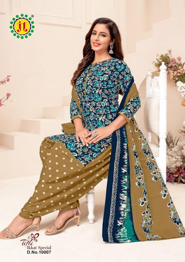 Jt Titli Vol-10 Cotton Designer Printed Patiyala Dress Material